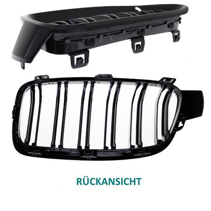 Kühlergrill Grill Schwarz Glanz Doppelsteg Sport passend für BMW 3er F30 F31 bj.11-19