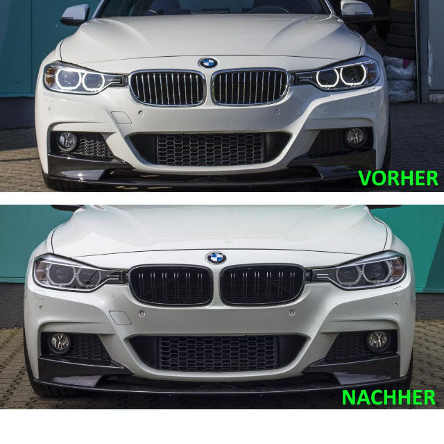 Kühlergrill Grill Schwarz Glanz Doppelsteg Sport passend für BMW 3er F30 F31 bj.11-19