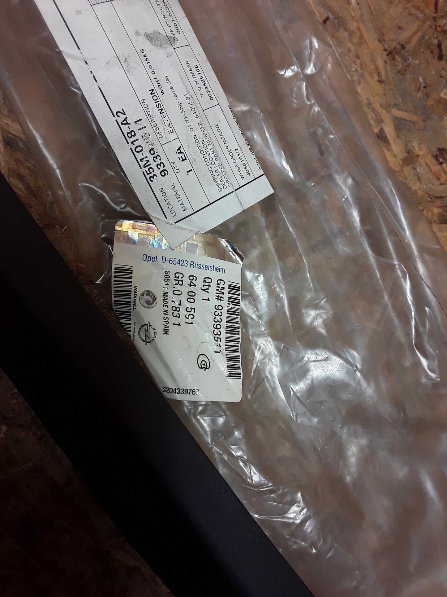 Meriva A Frontspoiler links original GM Opel NEU