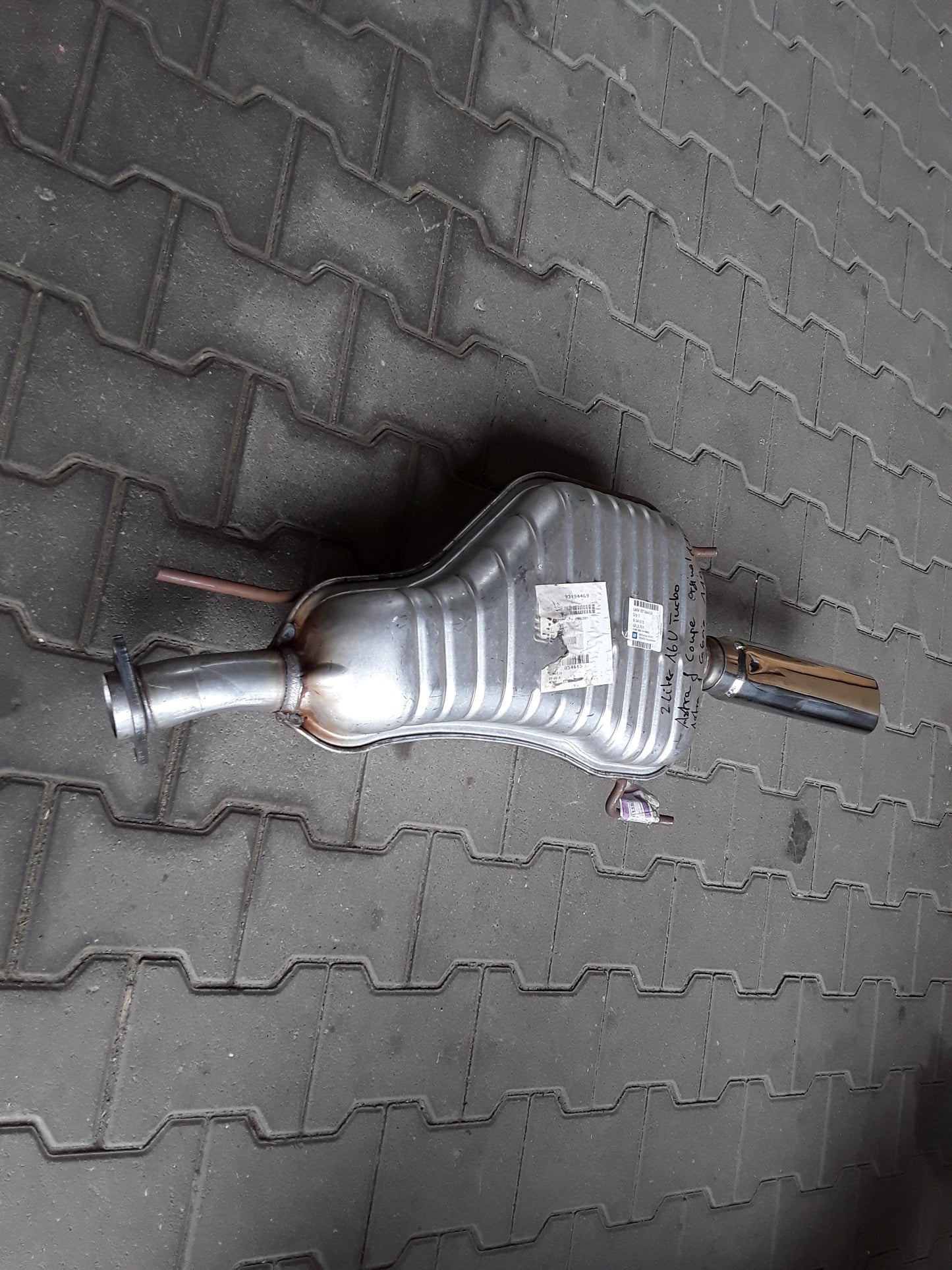 Astra G Coupe/ Cabrio 2l 16V Turbo Auspuff original GM Opel NEU