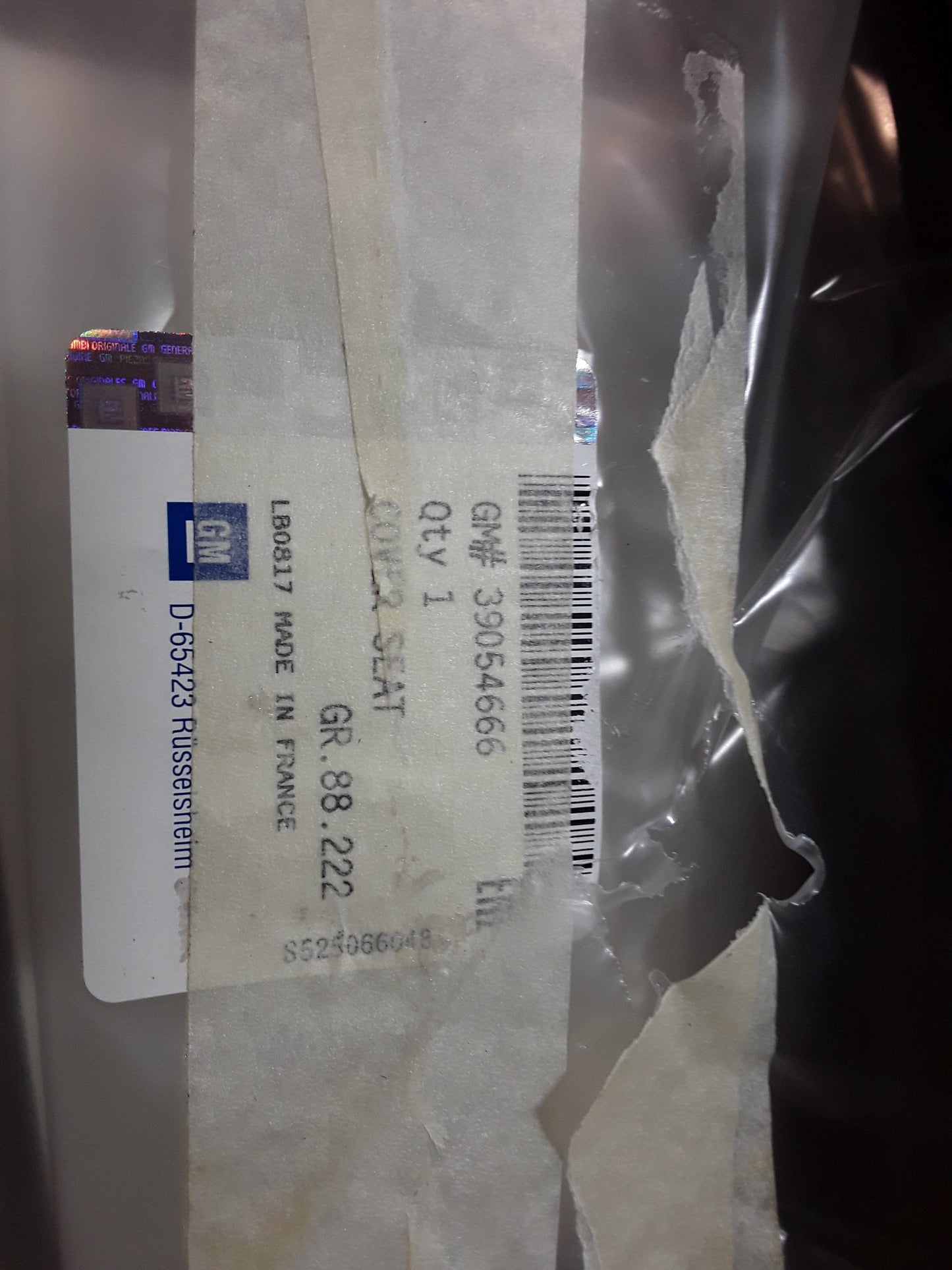 Oldtimer Youngtimer Sitzbezug original GM Opel NEU