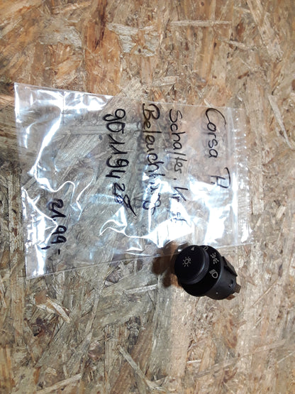 Corsa A Schalter, Knopf Beleuchtung original GM Opel NEU