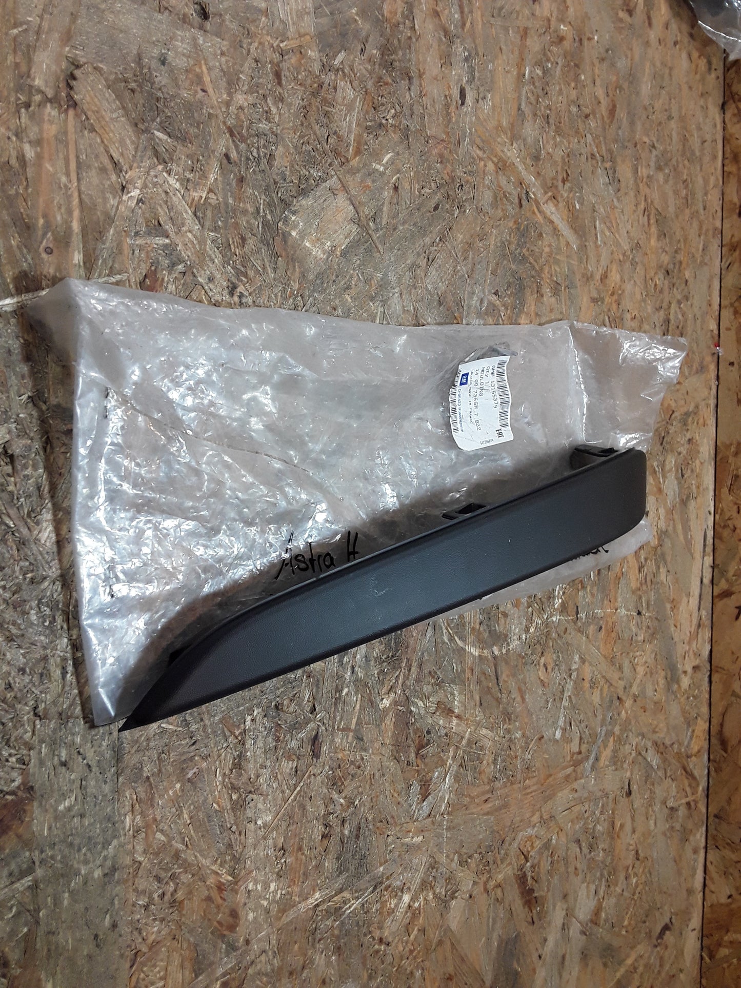 Astra H Zierleiste Stoßfänger vorne links anthrazit original GM Opel NEU