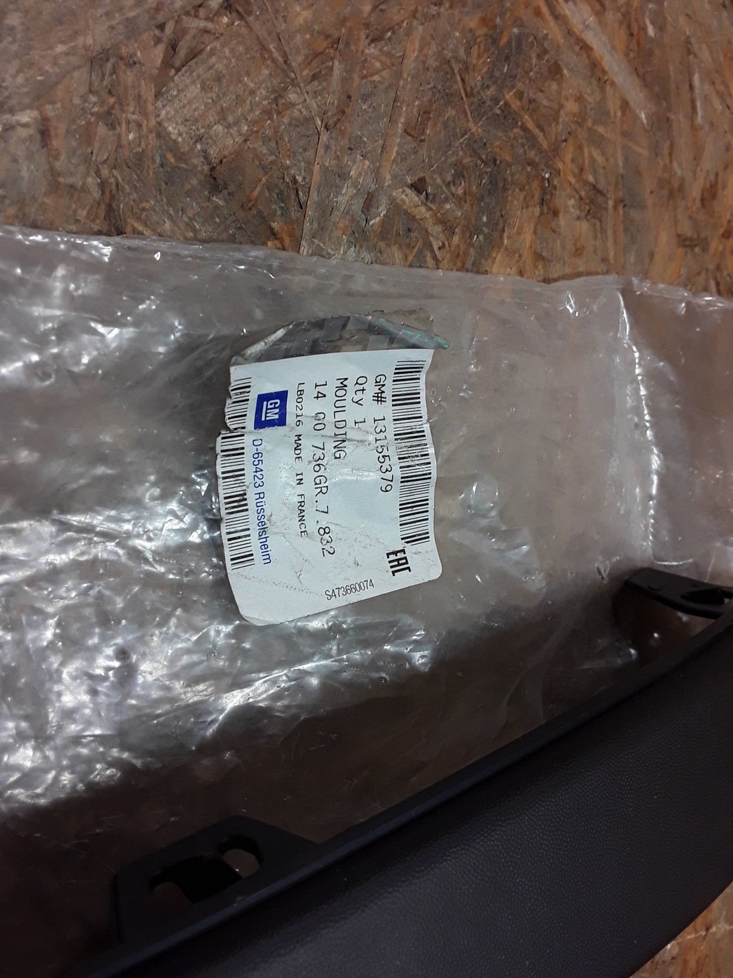 Astra H Zierleiste Stoßfänger vorne links anthrazit original GM Opel NEU