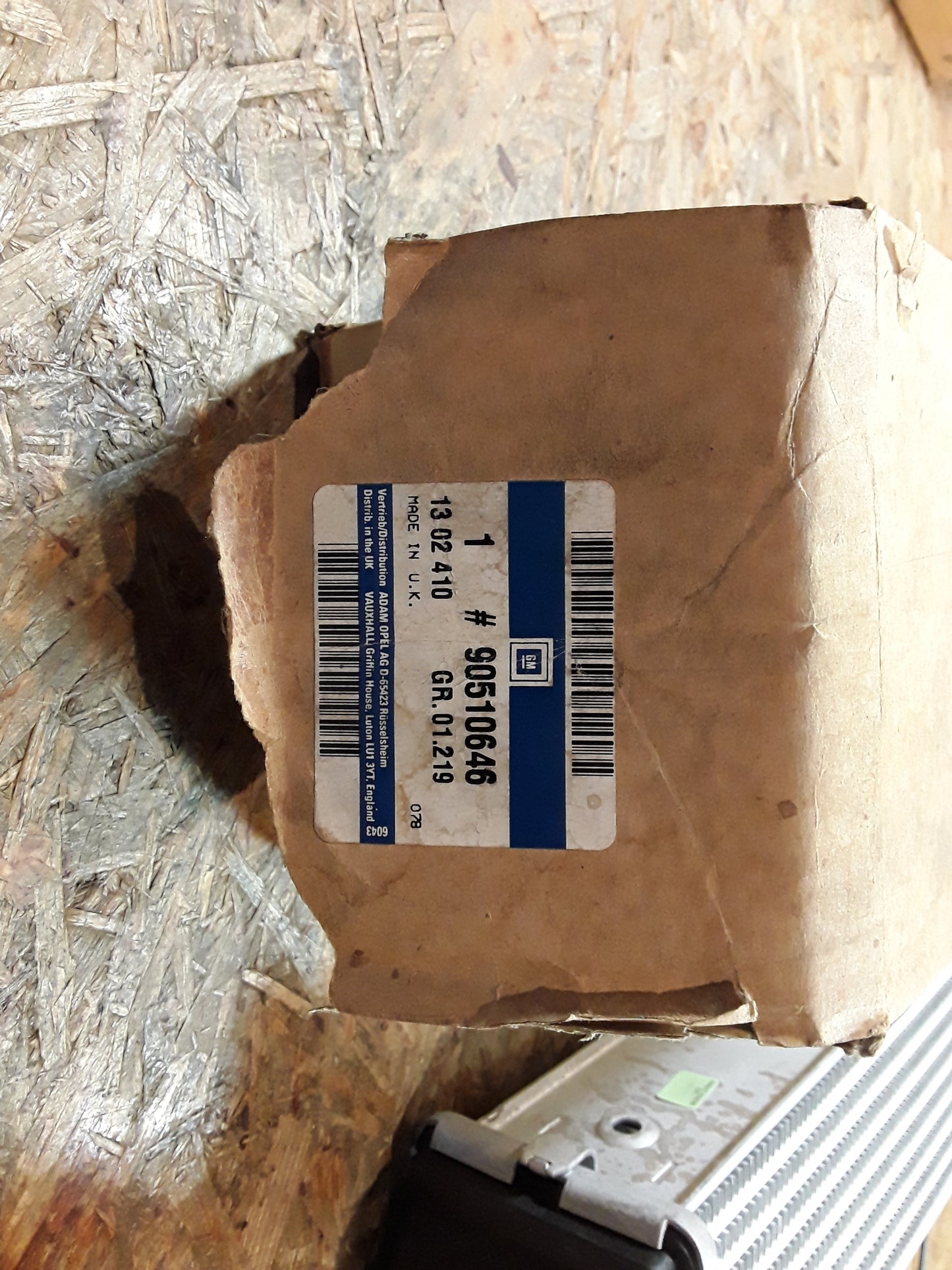 Astra F Ladeluftkühler an Turbolader original GM Opel NEU