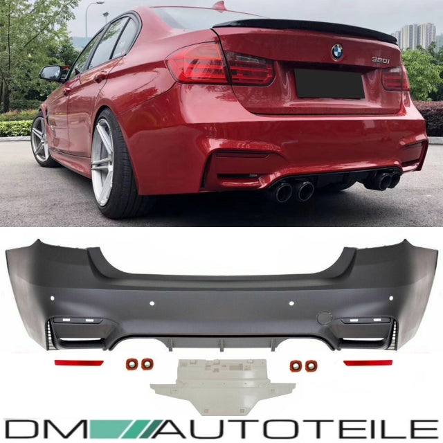 Sport Stoßstange hinten PDC passt für BMW 3er F30 +Diffusor nicht M3 +Gutachten