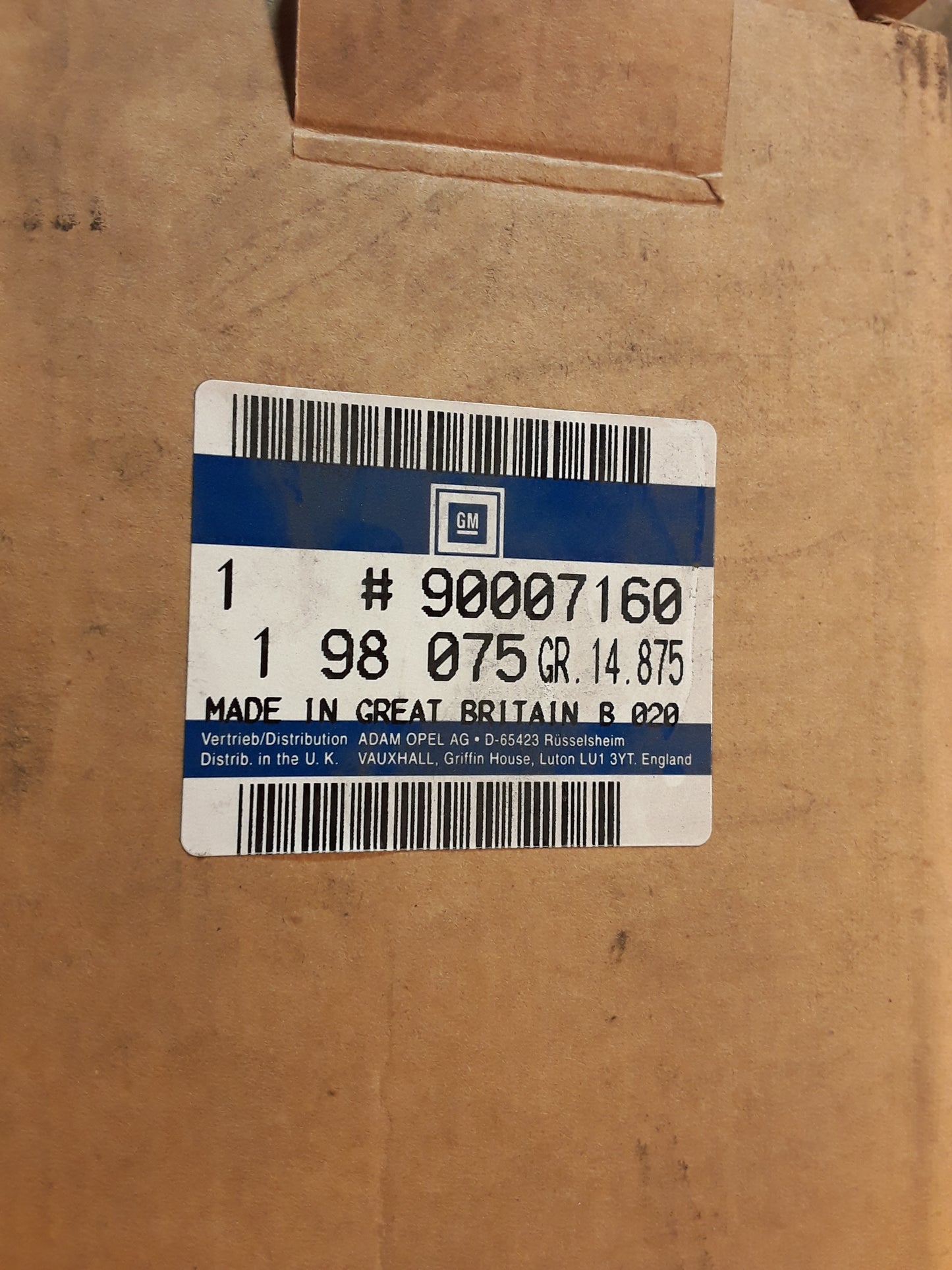 Kadett E Sicherheitsgurt vorne rechts original GM Opel NEU