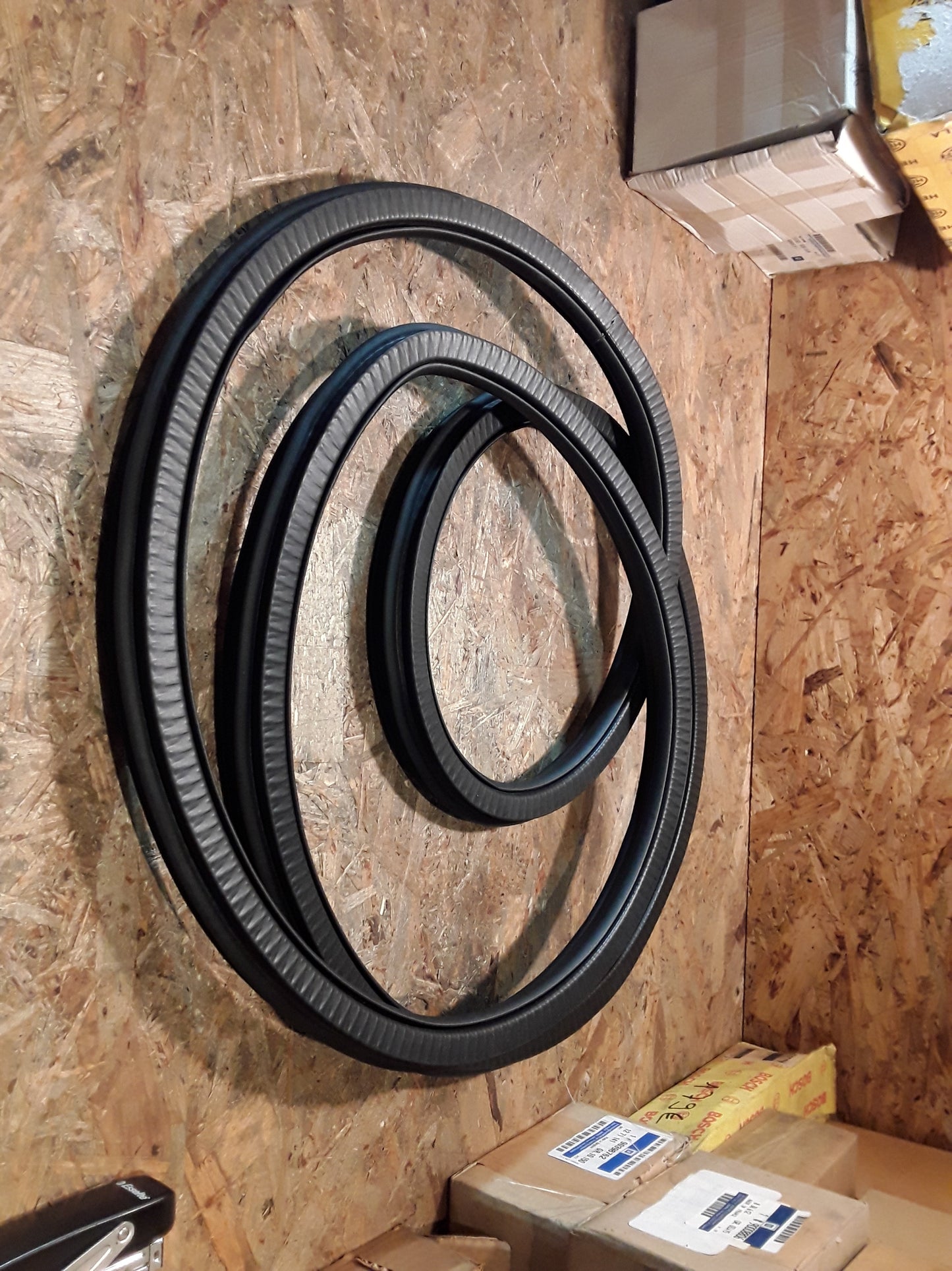 Omega Stufenheck Türgummi hinten links anthrazit original GM Opel NEU