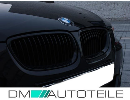 SET 2x Kühlergrill Sport-Performance Schwarz Glanz passend für BMW E92 E93+ M3 M