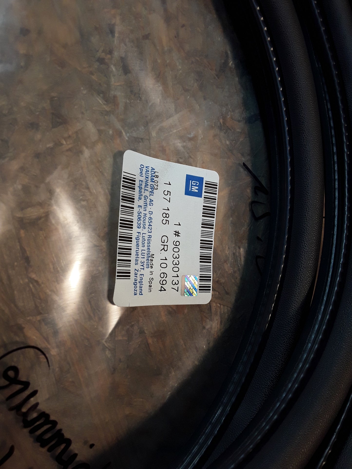 Vectra A Gummiabdichtung Hintertüre mit Flanschabdichtung schwarz original GM Opel NEU