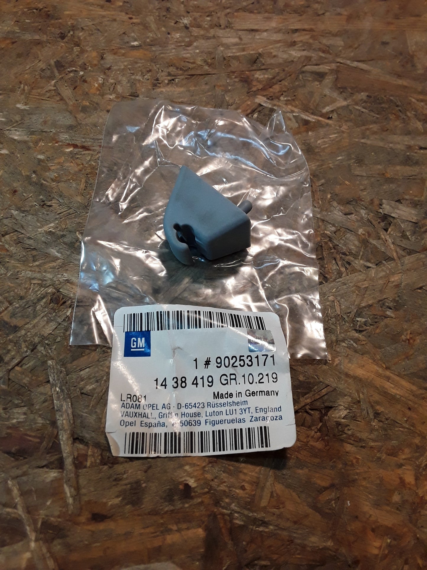 Omega A Halter Sonnenblende Pastellblau original GM Opel NEU