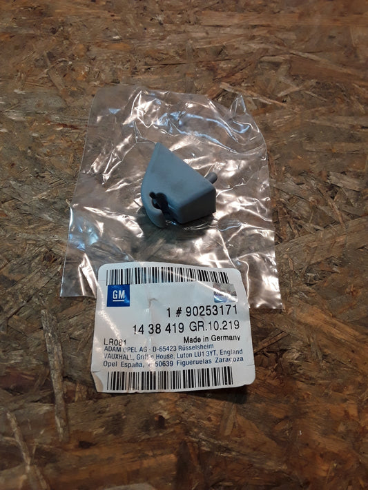 Omega A Halter Sonnenblende Pastellblau original GM Opel NEU