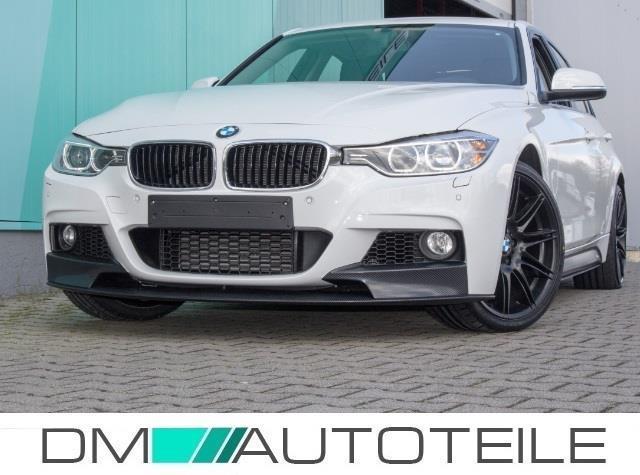 Sport Performance Stoßstange vorne für PDC + Frontspoiler schwarz passend für BMW 3er F30 F31 Serie & M-Paket