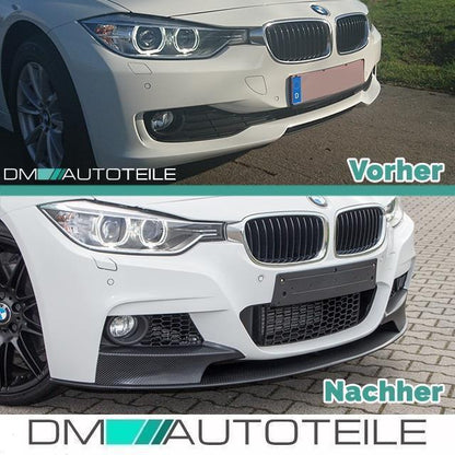 SET Sport-Performance Ansätze + Front + Heck Spoiler + Diffusor passend für BMW 3er F30 mit M-Paket