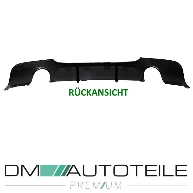 Sport-Performance Diffusor Schwarz passt für BMW E90 E90 335i/d Duplex M-Paket