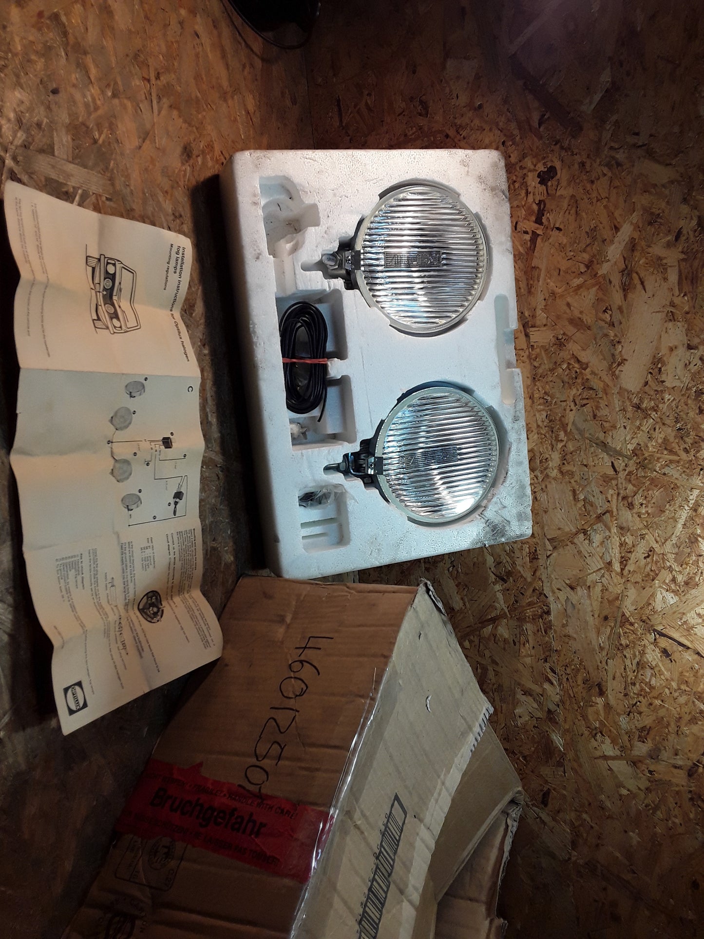 Halogen Nebelscheinwerferset mit Einbauanleitung original OPTILUX NEU