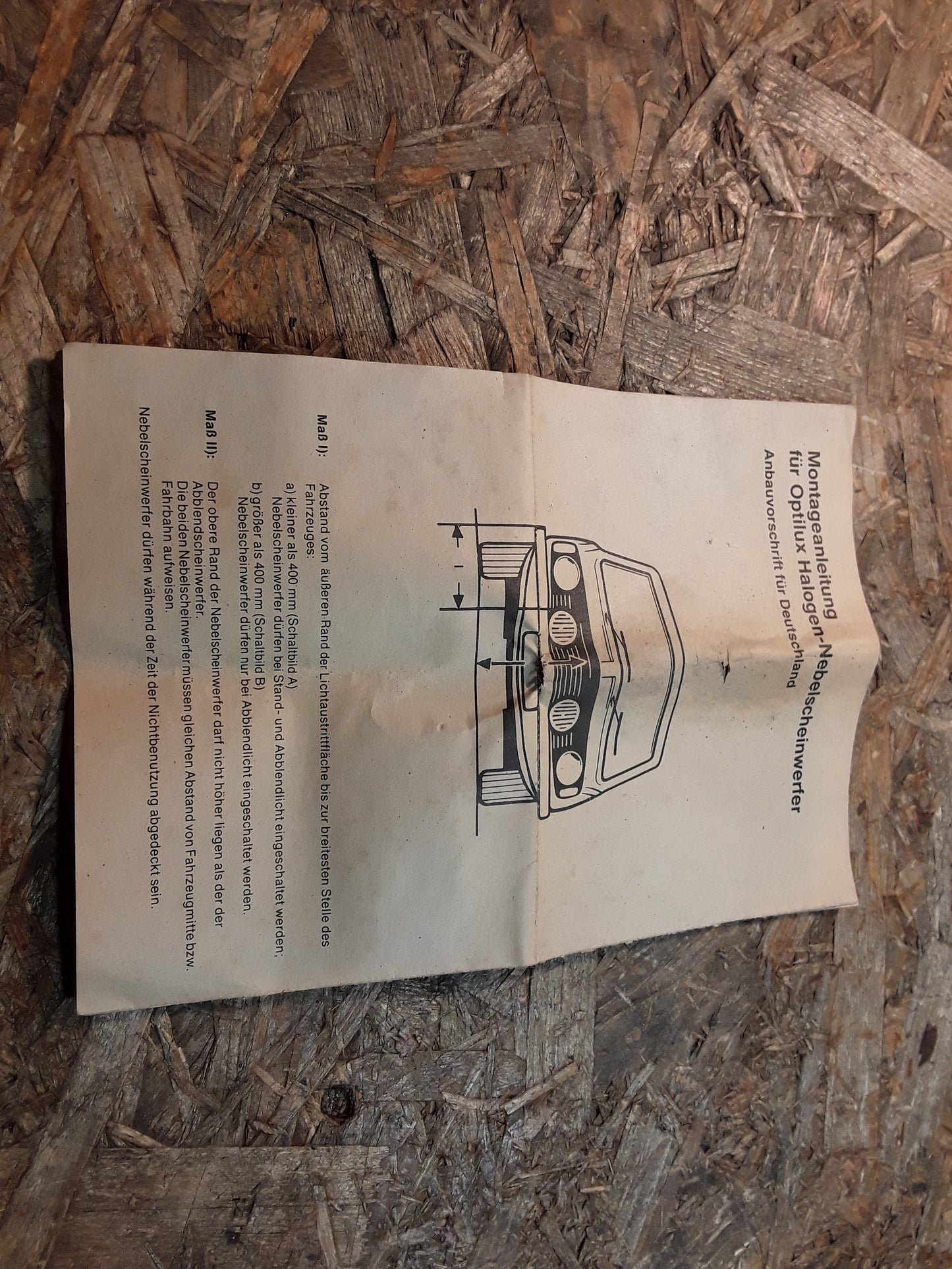 Halogen Nebelscheinwerferset mit Einbauanleitung original OPTILUX NEU
