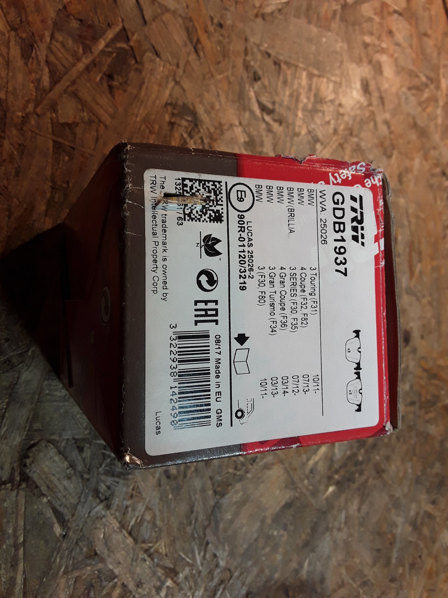 BMW Bremsbelagsatz original TRW NEU