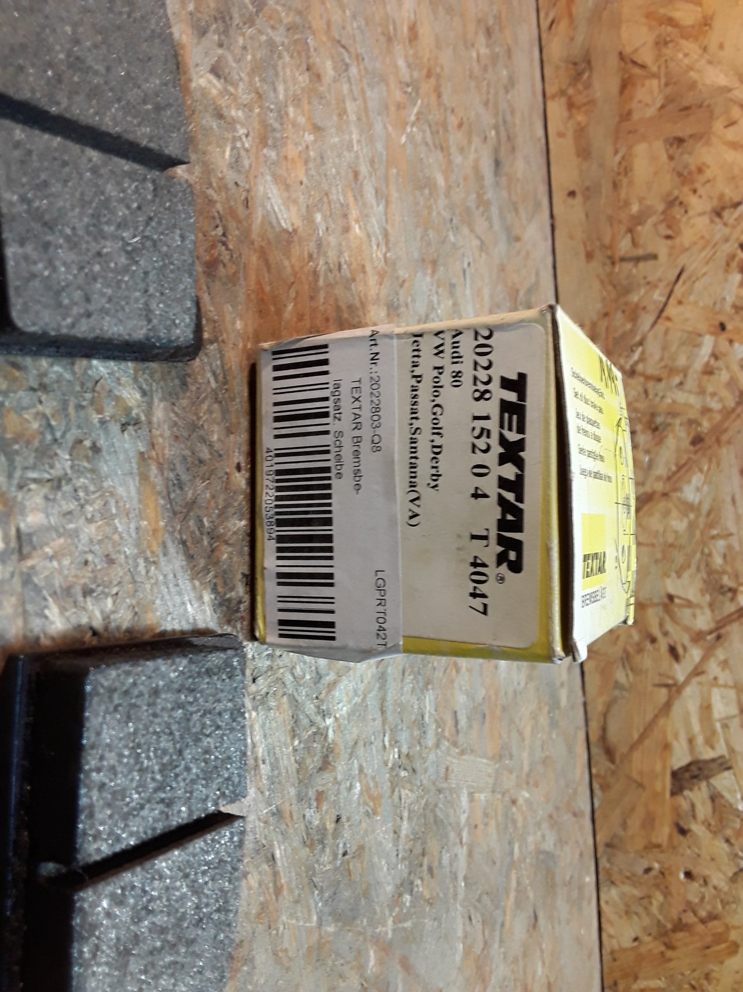 Audi VW Bremsbelagsatz Scheibe original Textar NEU