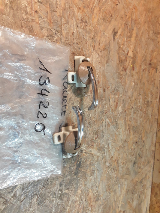 Kadett B Türöffnerset innen, braune Blende original GM Opel NEU