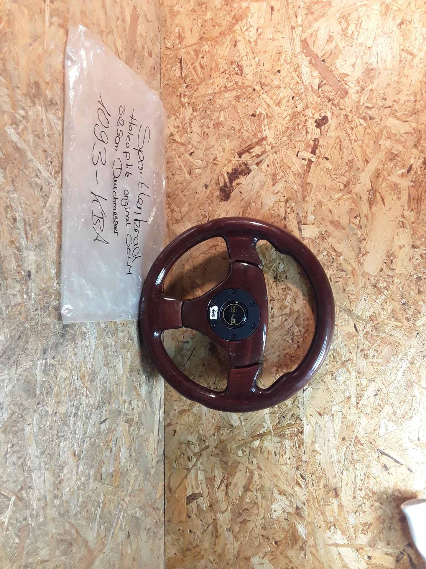 Diverse Fahrzeuge Sportlenkrad Holzoptik 32,5cm Durchmesser original SELM GEBRAUCHT