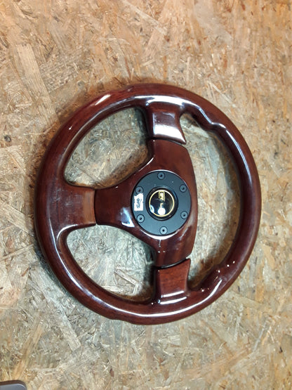 Diverse Fahrzeuge Sportlenkrad Holzoptik 32,5cm Durchmesser original SELM GEBRAUCHT