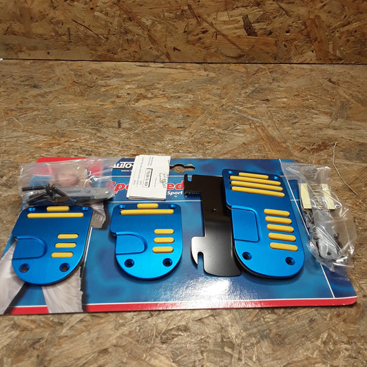 Diverse Fahrzeuge Sportpedal-Set blaumetallic gelb original AutoStyle NEU