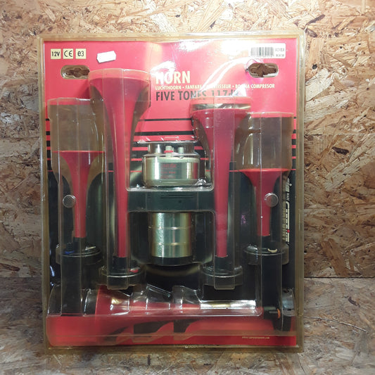 Diverse Fahrzeuge Horn, fünf Töne 117dB original CarPoint NEU