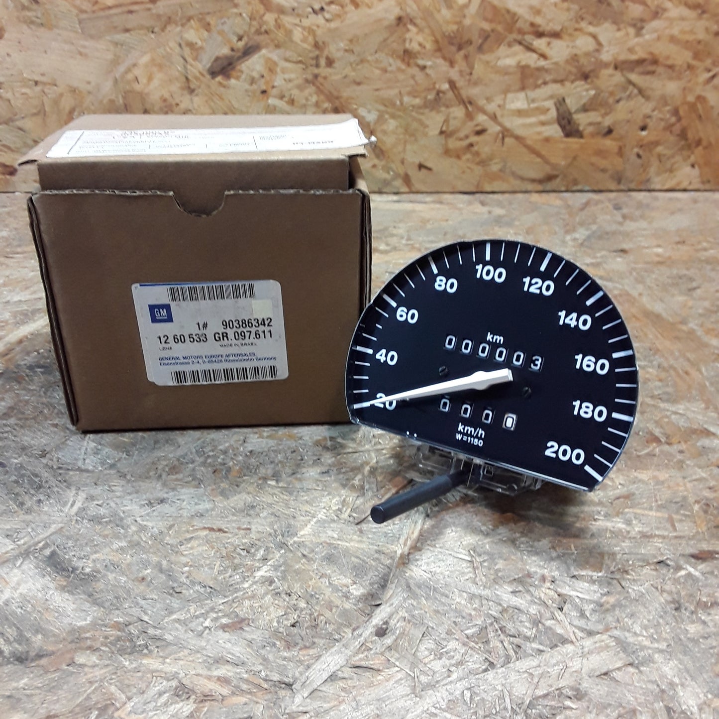 Corsa B Tigra A Tachometer w=1150 original GM Opel NEU