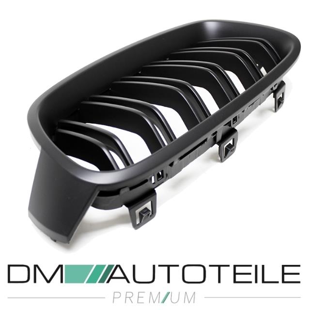 SET Kühlergrill Grill Schwarz MATT Doppelsteg für BMW 3er F30 F31 auch M -Sport