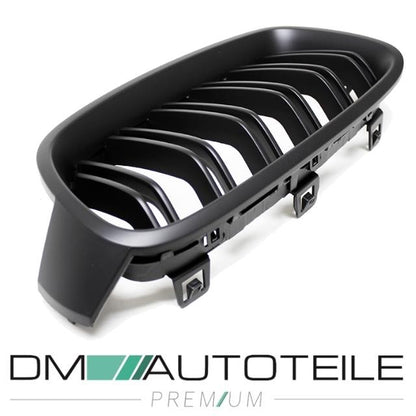 SET Kühlergrill Grill Schwarz MATT Doppelsteg für BMW 3er F30 F31 auch M -Sport