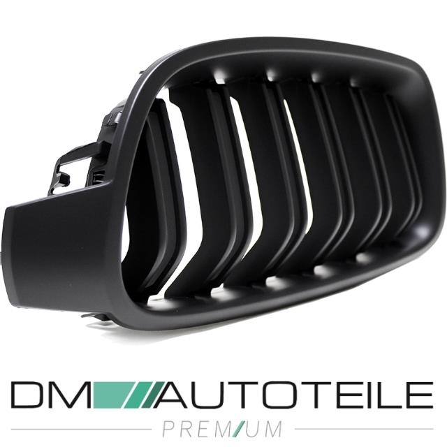 SET Kühlergrill Grill Schwarz MATT Doppelsteg für BMW 3er F30 F31 auch M -Sport
