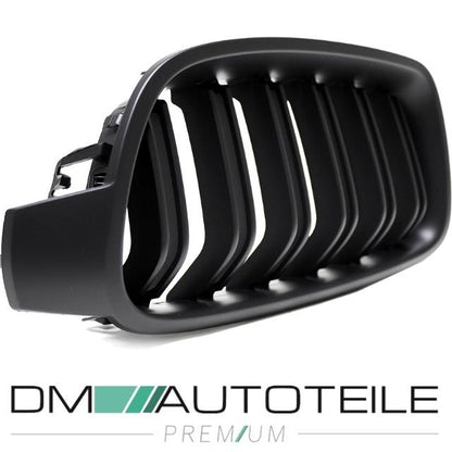 SET Kühlergrill Grill Schwarz MATT Doppelsteg für BMW 3er F30 F31 auch M -Sport