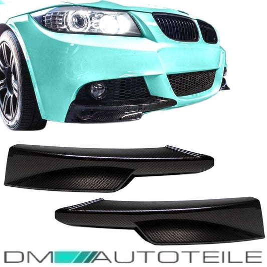 Carbon Flaps SET für Stoßstange Spoiler Lippen passend für BMW E90 E91 LCI M