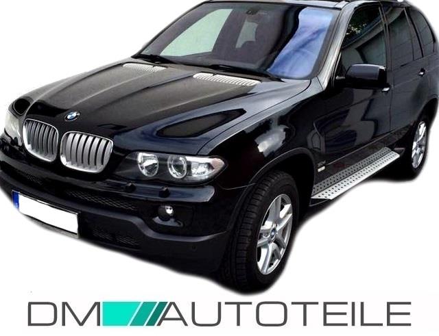 BODY KIT ALU TRITTBRETTER SCHWELLER MIT RADLÄUFE passt für BMW X5 E53 99-06