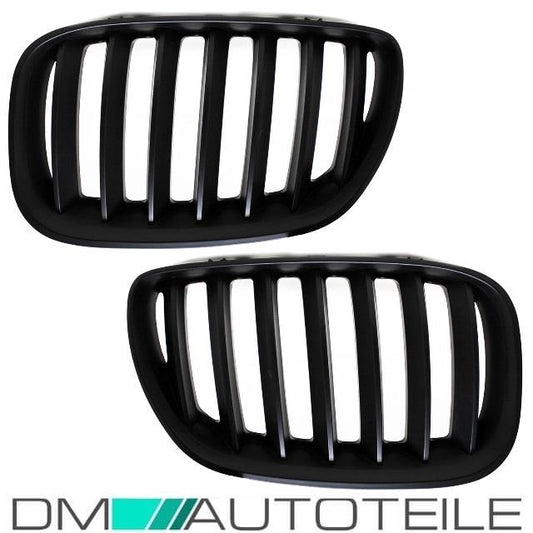Satz Kühlergrill Schwarz Matt passend für BMW X5 E53 Facelift 2003-2007 LCI +M