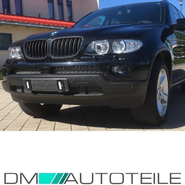 Satz Kühlergrill Schwarz Matt passend für BMW X5 E53 Facelift 2003-2007 LCI +M