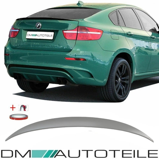 SET Heckspoiler Koferraum Lippe grau passend für BMW X6 E71 08-15 + 3M