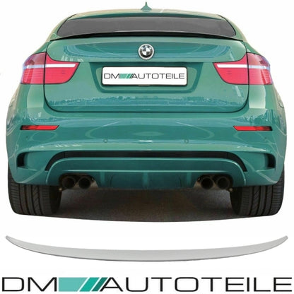 SET Heckspoiler Koferraum Lippe grau passend für BMW X6 E71 08-15 + 3M