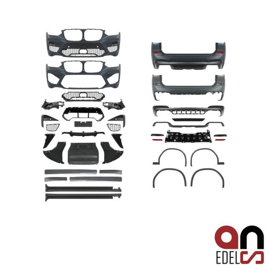 AN Sport Umbau Bodykit Set grundiert für 6x PDC passt für BMW X3 G01 auch M-Paket nicht X3M