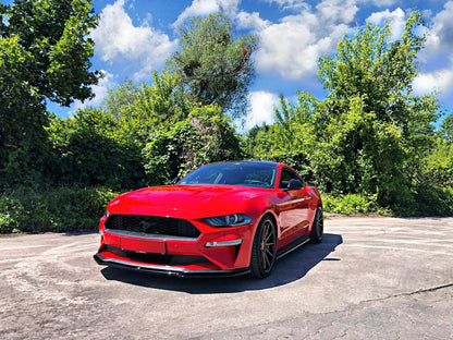 Front Ansatz für Ford Mustang Mk. 6 Facelift schwarz Hochglanz