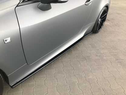 Seitenschweller Ansatz für Lexus Rc schwarz Hochglanz