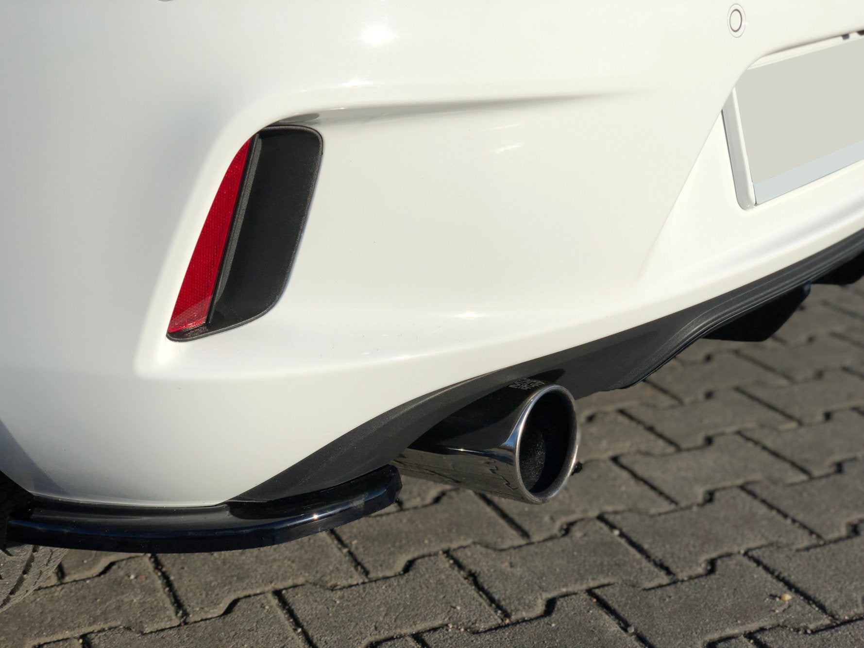 Heck Ansatz Flaps Diffusor für OPEL ASTRA K OPC-LINE schwarz matt