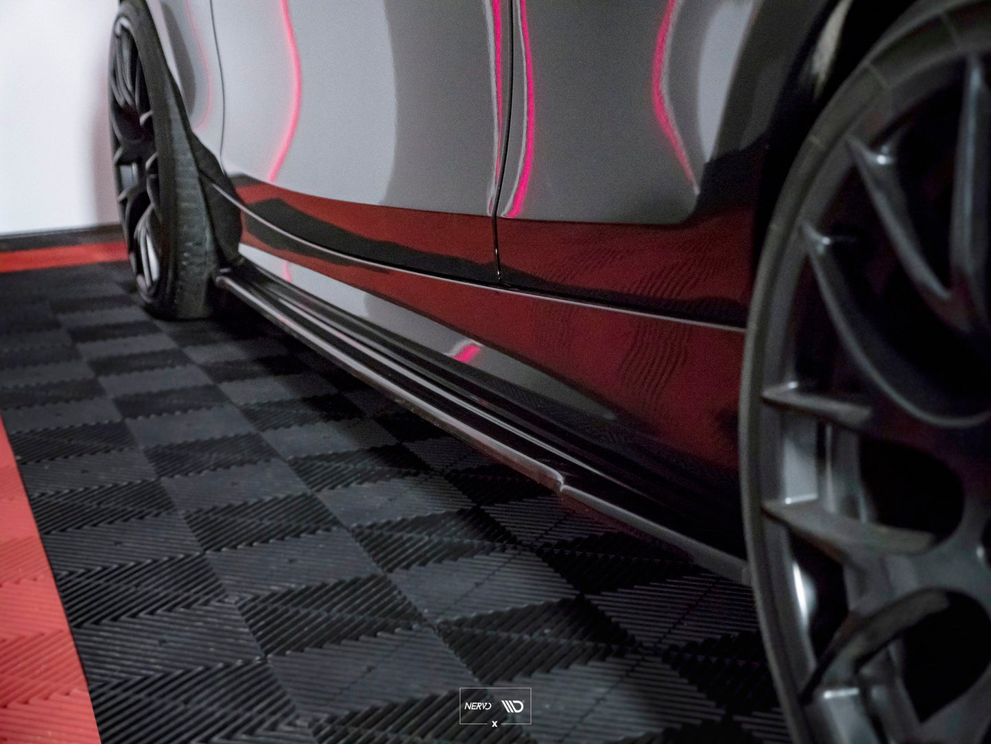 Seitenschweller Ansatz für BMW 1er E81/ E87 FACELIFT Carbon Look