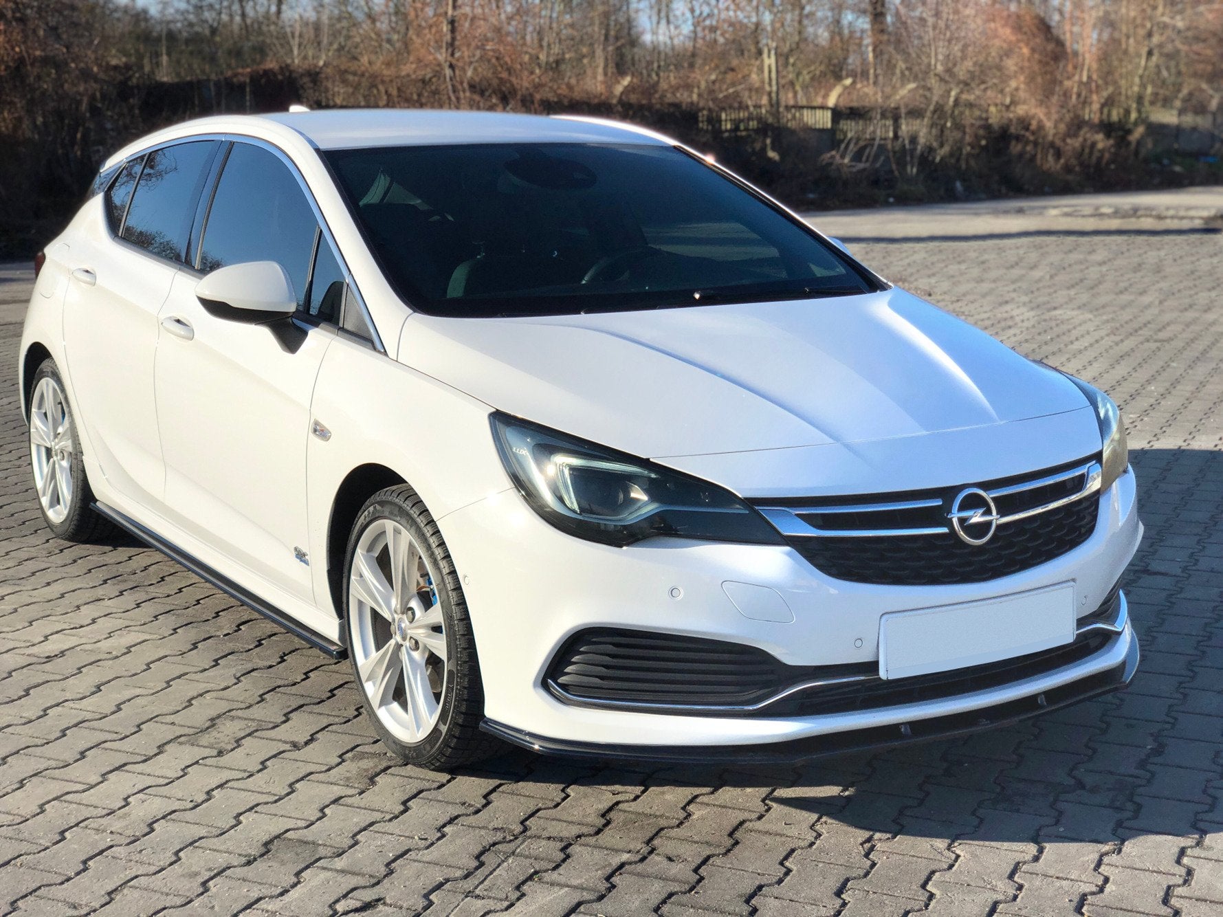 Front Ansatz V.1 für OPEL ASTRA K OPC-LINE schwarz Hochglanz