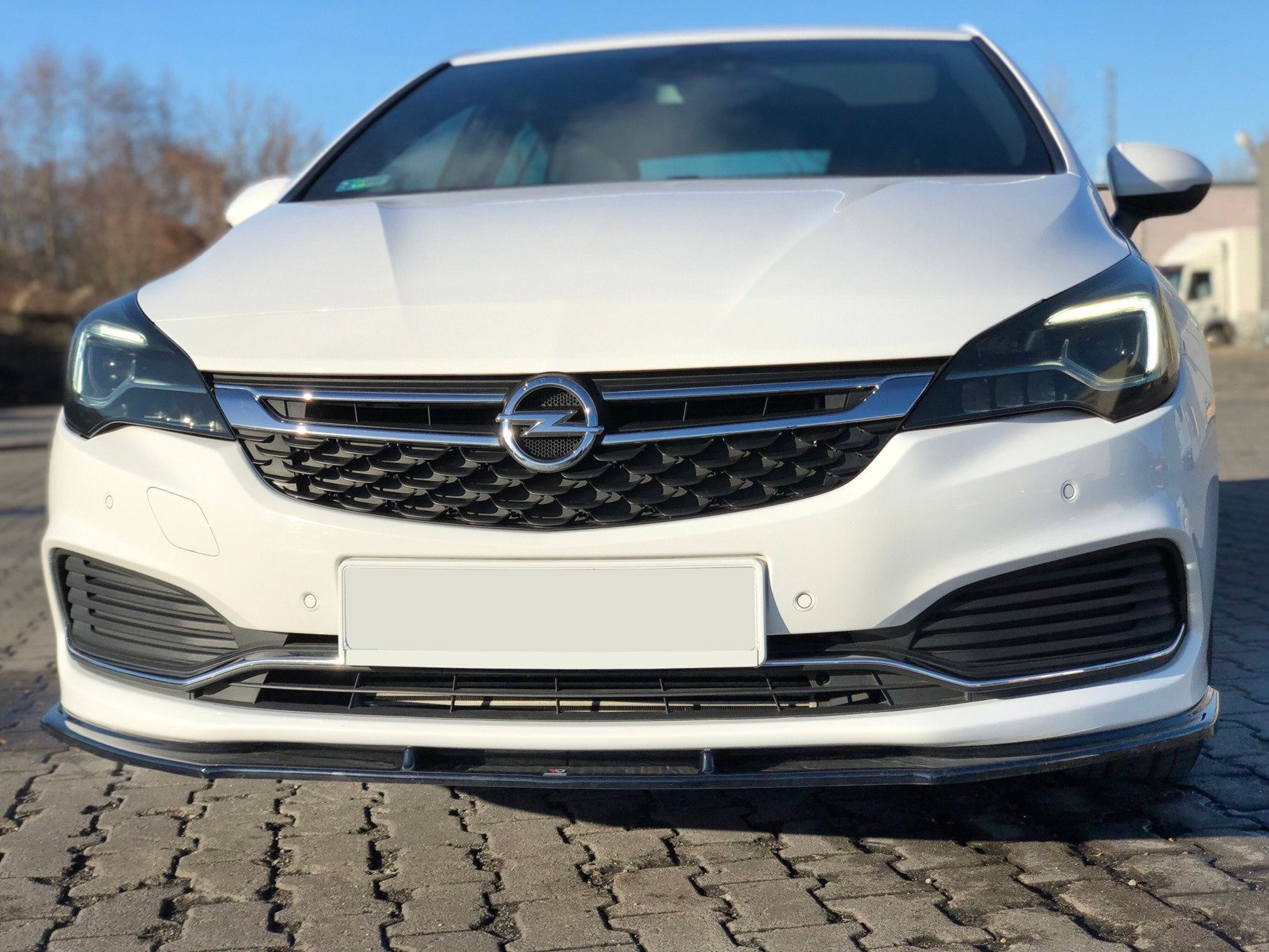 Front Ansatz V.1 für OPEL ASTRA K OPC-LINE schwarz Hochglanz