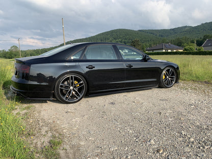 Seitenschweller Ansatz für Audi A8 Lang D4 Carbon Look