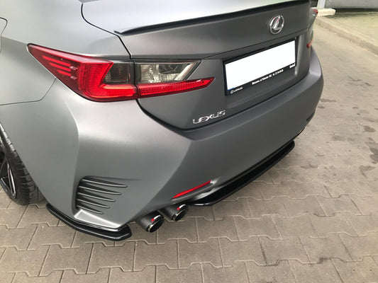 Mittlerer Diffusor Heck Ansatz für Lexus Rc  schwarz matt