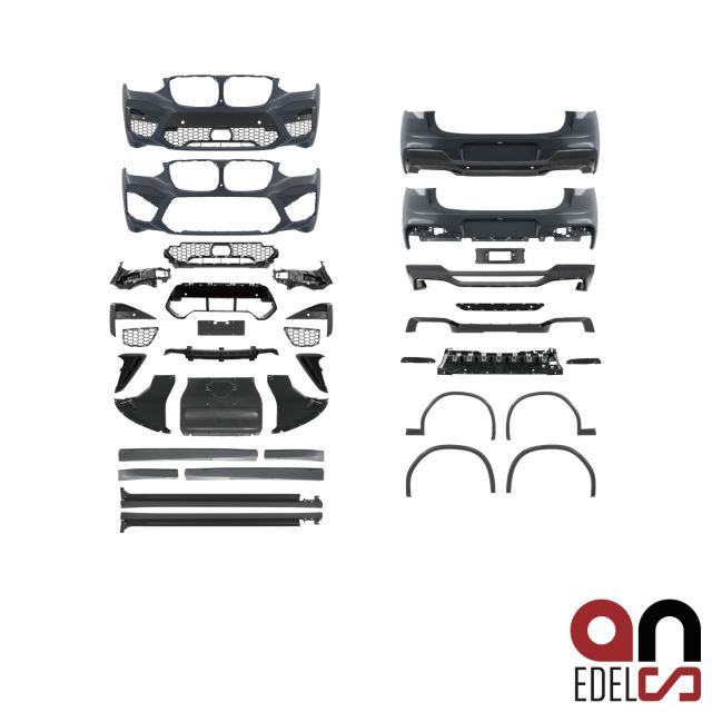 AN Sport Umbau Bodykit Set grundiert 6x PDC passt für BMW X4 G02 auch M-Paket nicht X4M