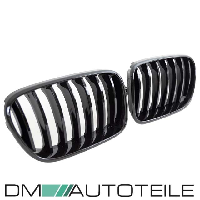 Set Sport Performance Kühlergrill schwarz Glanz BMW X3 F25 Bj 10-14
